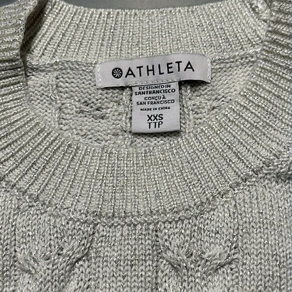NWT Athleta Hawthorn Textured Crew Sweater - Size XXS - Picture 9 of 12